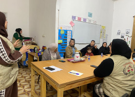 جمعية النجدة الاجتماعية بالتعاون مع جمعية طوباس الخيرية تفتتح لقاءات لتمكين النساء النازحات من مخيم جنين