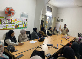 جمعية النجدة الاجتماعية بالتعاون مع جمعية طوباس الخيرية تفتتح لقاءات لتمكين النساء النازحات من مخيم جنين