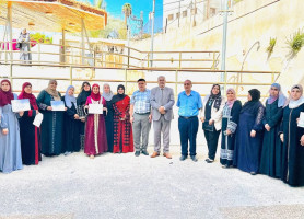 جمعية النجدة الاجتماعية ووزارة الثقافة تختتمان دورة القش في قلقيلية