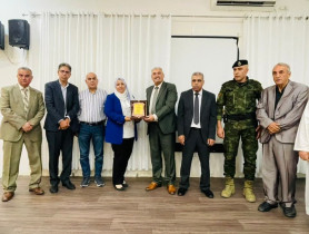 جمعية النجدة الاجتماعية لتنمية المرأة الفلسطينية تشارك في حفل تكريم الأستاذ تحسين حسان