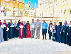 جمعية النجدة الاجتماعية ووزارة الثقافة تختتمان دورة القش في قلقيلية