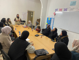 جمعية النجدة الاجتماعية بالتعاون مع جمعية طوباس الخيرية تفتتح لقاءات لتمكين النساء النازحات من مخيم جنين