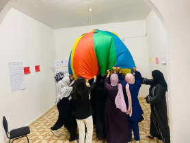 ورشة  عمل حول الضغوط النفسية والاجتماعية لمجموعة من النساء  لتوفير بيئة امنة داعمة